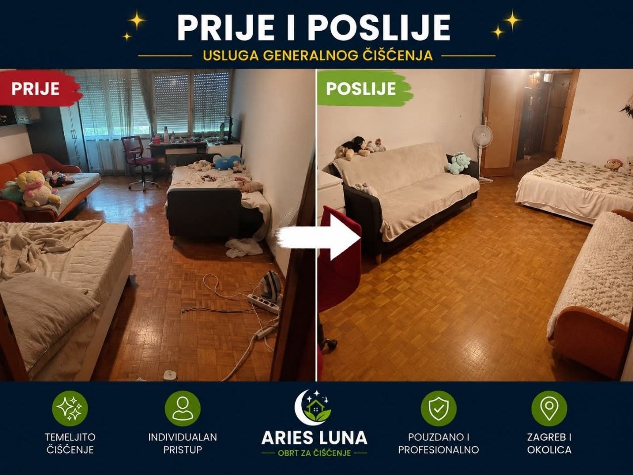 Prije i poslije — Generalno čišćenje